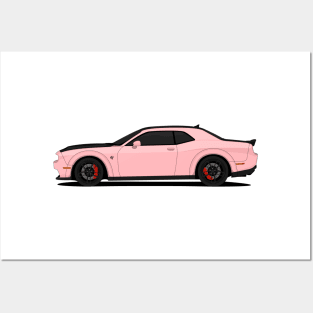 HELLCAT SIDE PINK Posters and Art